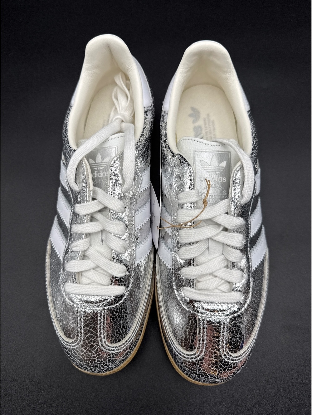 Adidas Samba OG W Silver Metallic White Size 8 US Sneakers